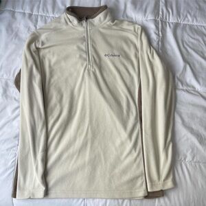 Columbia Off-White Quarter-Zip Fleece